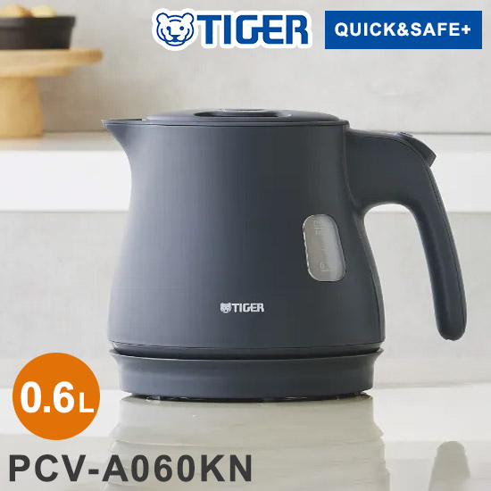 蒸気レス電気ケトル 1.2L グレイッシュホワイト タイガー魔法瓶 タイガー TIGER PTV-A120WG スピード沸とう QUICK&SAFE+ 温度調節機能つき【送料無料】