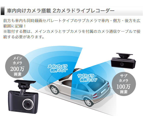 新品未開封★コムテックドライブレコーダーHDR951GW★前方も車内も同時録画★ Amazon.co.jp: コムテック 車用 ドライブレコーダー 前方+車内2