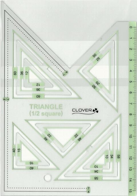 クロバー ピーステンプレート 直角三角形1 宅配便送料無料 2 58 000