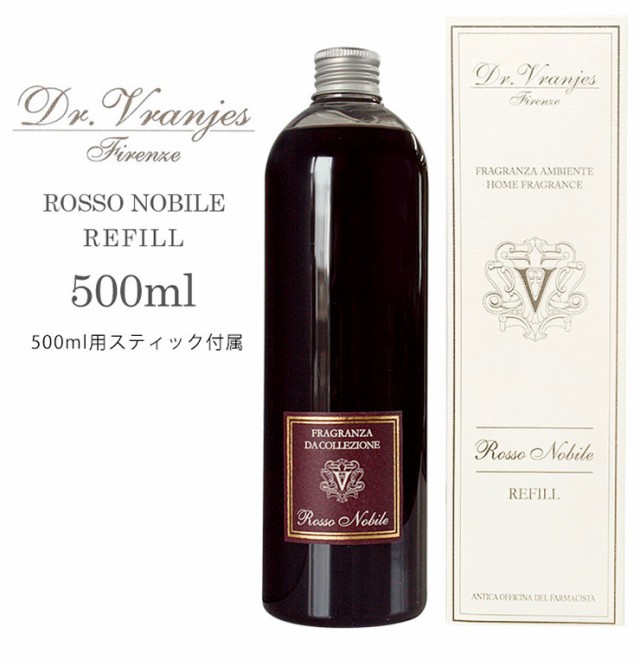 ティック Dr. REFILL 500ml スティック付きの通販はau PAY マーケット - リコメン堂|商品ロットナンバー:431998290 Vranjes ドットール・ヴラニエス リフィール 詰め替え すみやかに