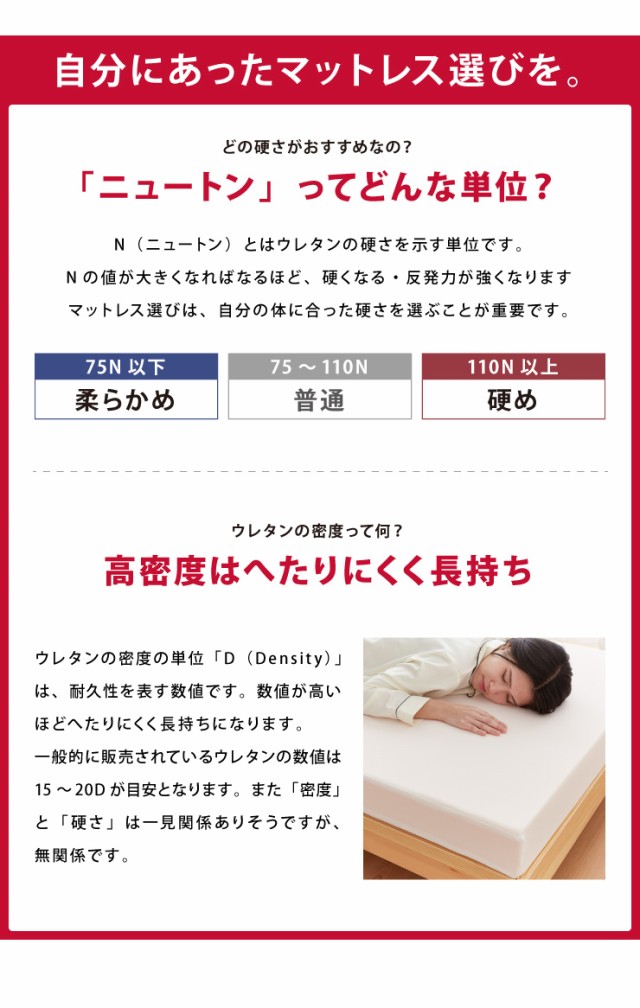 きます メディカル 高反発 低反発 国産 ウレタン 体圧分散(代引不可)【送の通販はau PAY マーケット - リコメン堂インテリア館 スリーパー ハイブリッド 日本製 三つ折り マットレス セミダブル 厚め ▲ロットナン