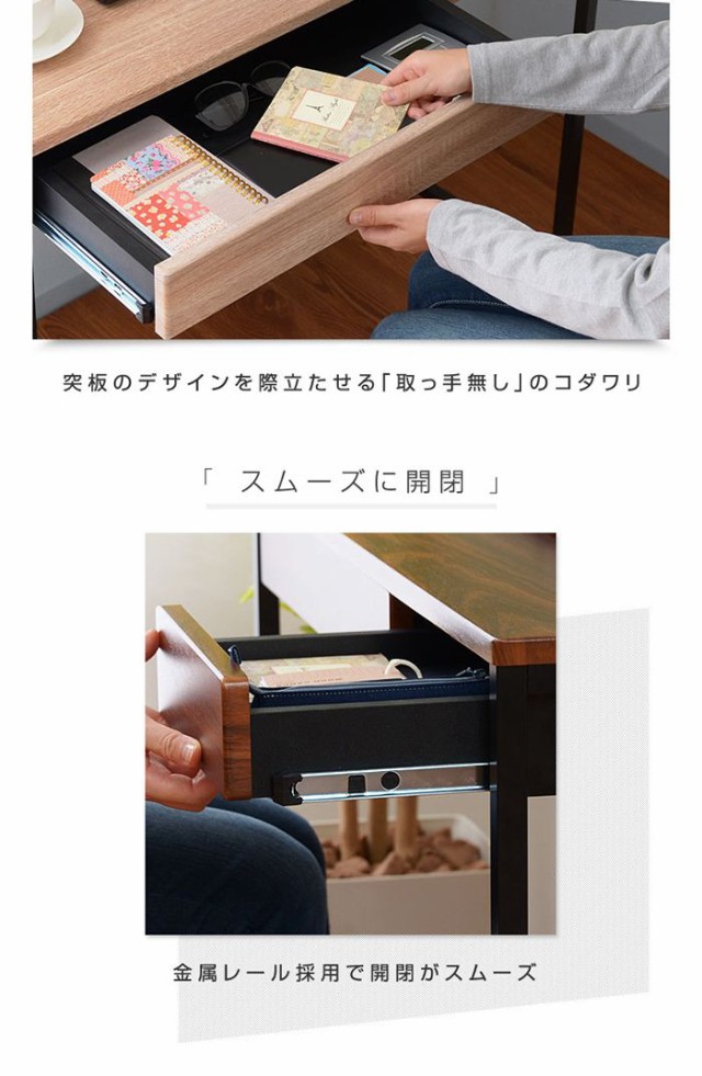 引き出し2杯付き デスク 90×45cm パソコンデスク 引き出し付き 引き出し2杯付き デスク 90×45cm パソコンデスク 引き出し付き