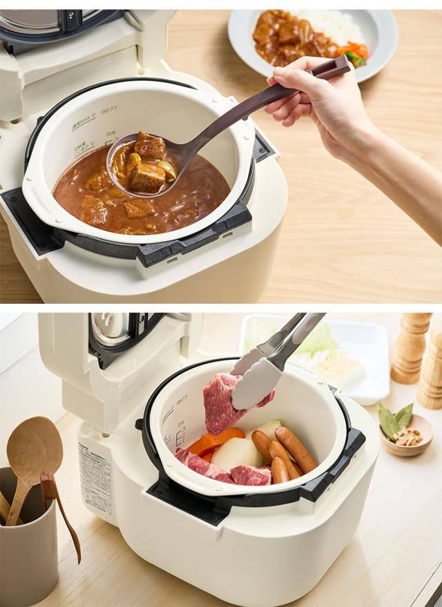 電気調理鍋 象印 ZOJIRUSHI EL-NS23 自動調理 2.3L 炊飯 保温 予約 EL-NS23-CA クリーム ホーロー電気調理なべ ホーロー 電気調理なべ 電気調理 鍋【送料無料】