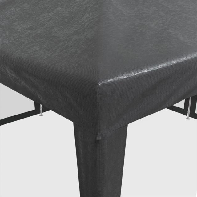 vidaXL パーティーテント 8メッシュサイドウォール付き アンスラサイト