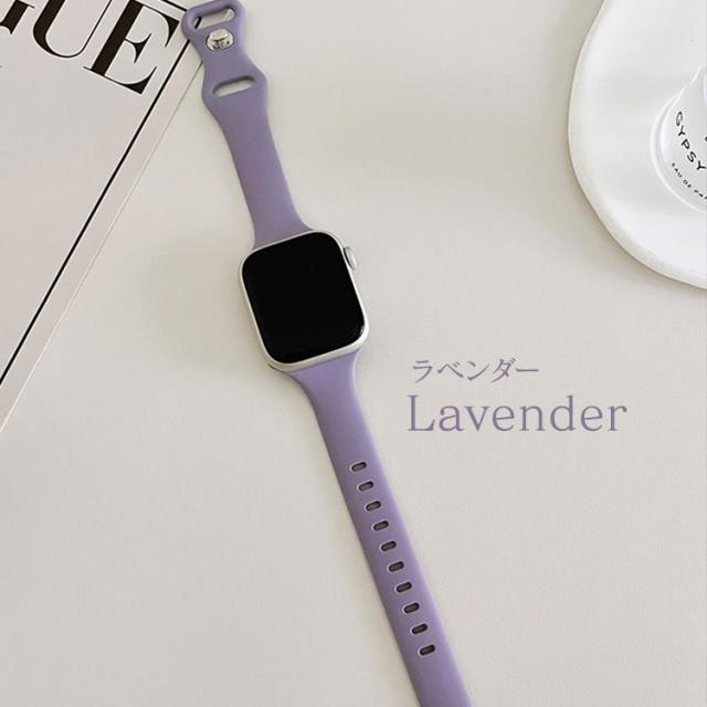 アップルウォッチ バンド シリコン レディース おしゃれ スリム 細め series 9 8 7 6 5 4 SE SE2 可愛い くすみ 柔らかい さらさら スポーツ 弾力 防水 軽い 女性 かわいい 40mm 41mm 44mm 45mm 38mm AppleWatch バンド 細い くすみカラー 15