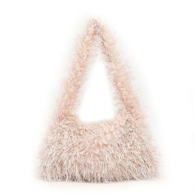 ショルダーバッグ レディース バッグ トートバッグ 軽量 肩掛けカバン ふわふわ かわいい おしゃれ もこもこ 秋冬 冬物 通勤 通学 女の子 女性 カバン 鞄 韓国 クリスマス プレゼント 送料無料 9