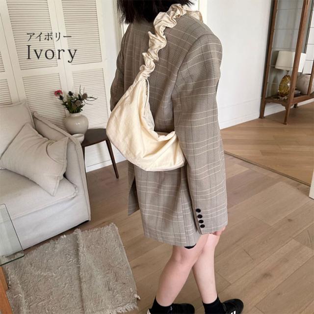 ショルダーバッグ レディース 斜めがけ 大人 トートバッグ 軽量 薄マチ 可愛い かわいい 軽い バッグ 小さめ 横長 ファスナー付き 女の子  おしゃれ 無地 カジュアル 肩掛け カバン 通勤 通学 学生 薄い 布 バッグ レディース 斜め掛け オシャレ くすみカラー 送料無料 6