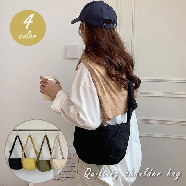 キルティング バッグ レディース 斜めがけ 大容量 ショルダーバッグ 小さめ 軽い クロスボディバッグ コンパクト カジュアル 布 キルティングバッグ トートバッグ おしゃれ かわいい 通勤 通学 大人 学生 軽量 バッグ レディース 斜め掛け オシャレ 可愛い 送料無料 1