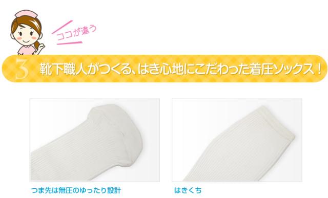 靴下職人がつくる、はき心地にこだわった着圧ソックス！