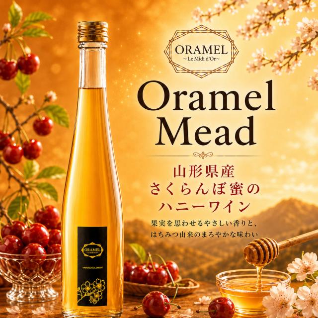 Oramel Mead 山形県産さくらんぼ蜜から生まれた国産ミード酒