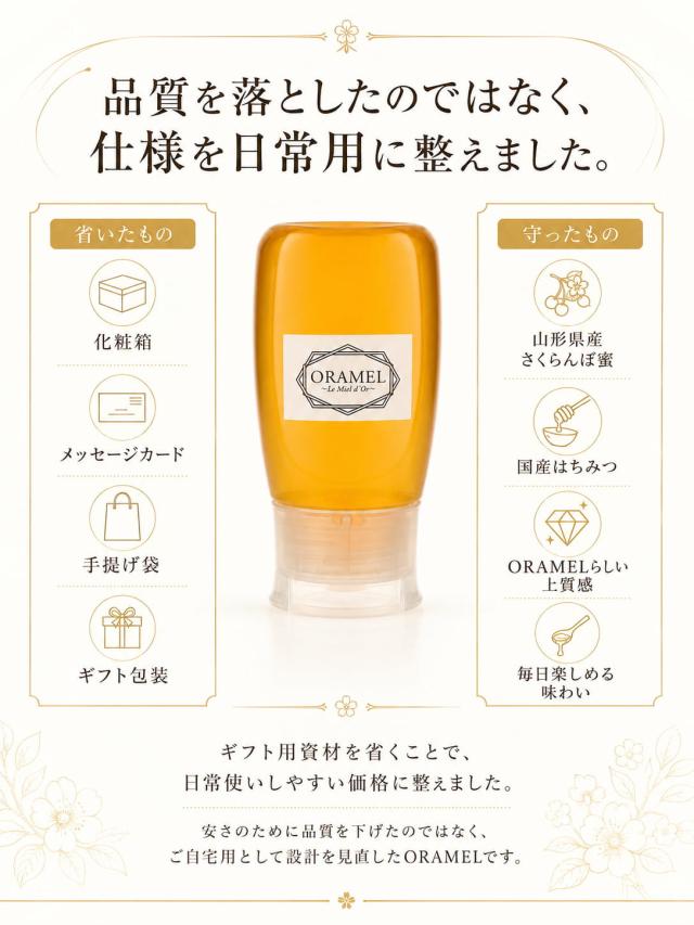 ORAMEL Daily トーストやヨーグルトにおすすめ