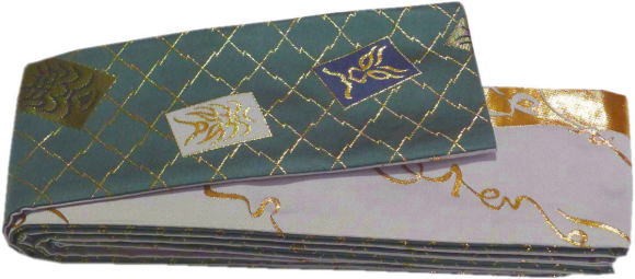 3寸 緑クマドリ白文字