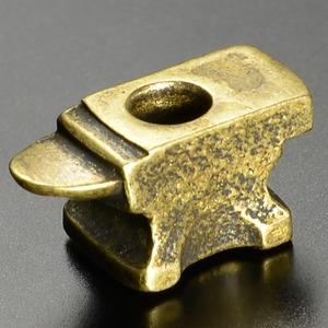 真鍮ビーズ金床アンビル型ナイフストラップ用パーツ