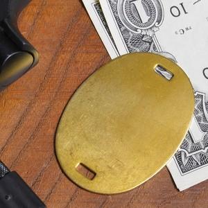 旧日本軍認識票ドッグタグ真鍮製WWII復刻