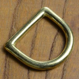 Dカンクラフトパーツ真鍮切れ目なし角あり