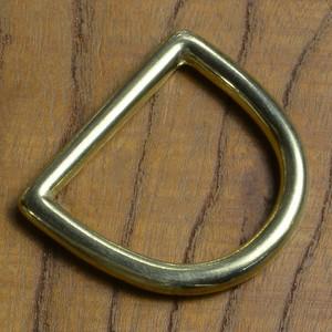 Dカンクラフトパーツ真鍮切れ目なし角あり