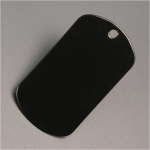 ドッグタグプレート8393ブラック