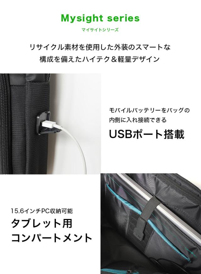 yuuページ 楽天市場】Samsonite サムソナイト Mysight 15.6 メンズ