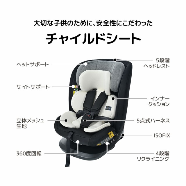 Amazon | アイリスプラザ ISOFIX固定 チャイルドシート ジュニア