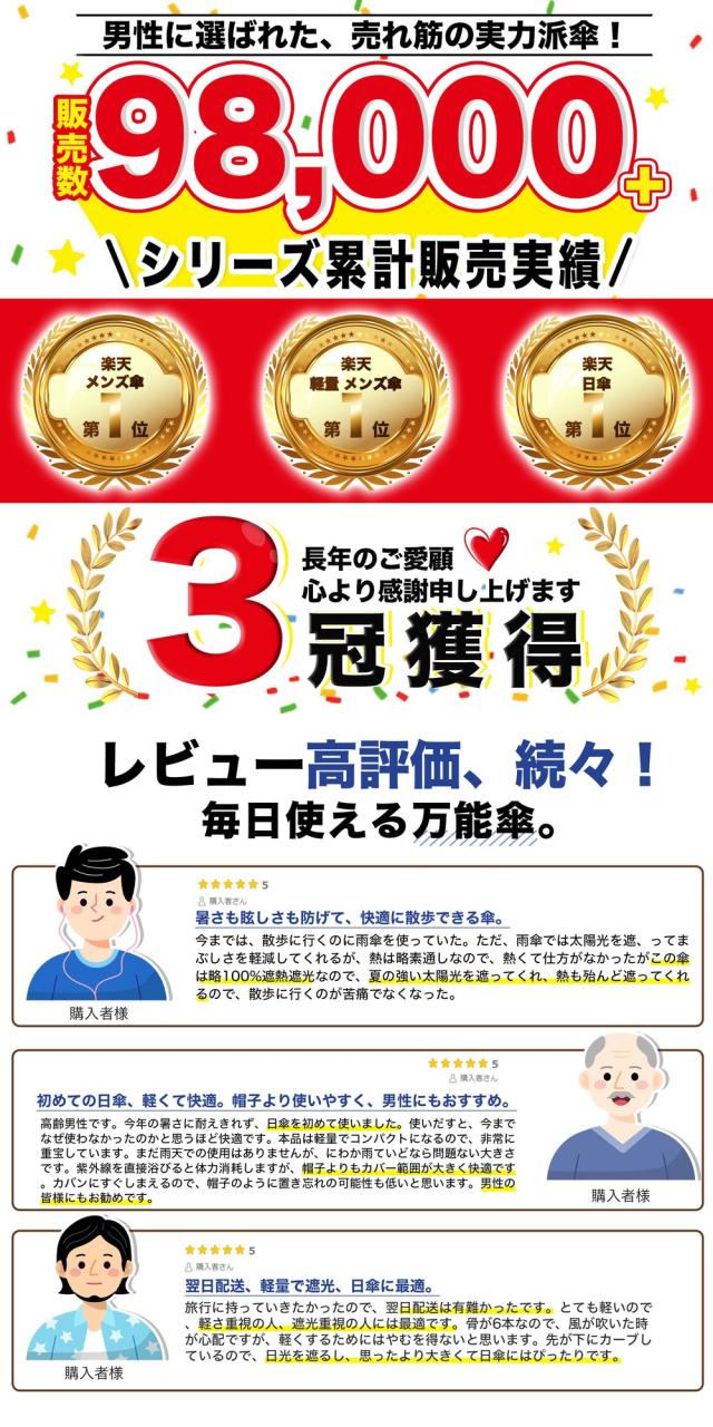 【驚きの軽さ】折りたたみ傘 メンズ ワンタッチ自動開閉 UVカット100% 軽量 コンパクト 完全遮光 日傘 男性用 女性用 傘 通勤 おしゃれ 紫外線対策 風に強い 耐