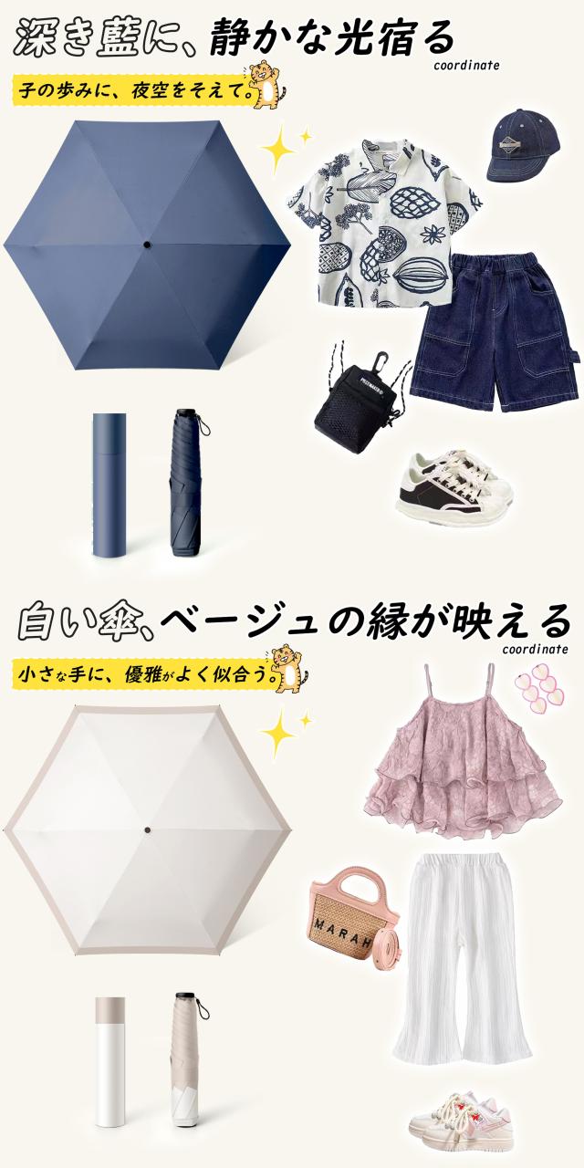 キッズ 日傘 折りたたみ 子供用 完全遮光 UVカット100% 超軽量 小学生 通学 通園 男の子 女の子 晴雨兼用 遮熱 コンパクト カラー:花柄×ブルー