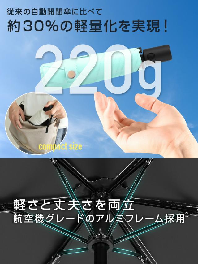 日傘 折りたたみ 完全遮光 晴雨兼用