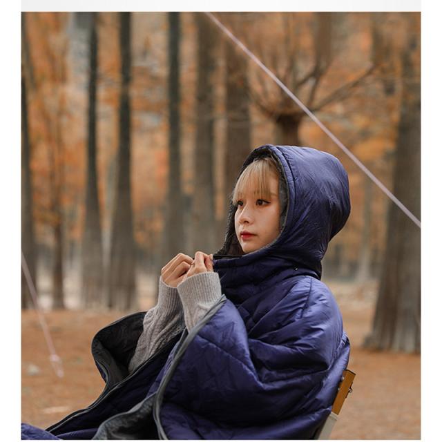 ☆限定クーポン有り☆ポンチョ ダウン 防寒 アウトドア レディース