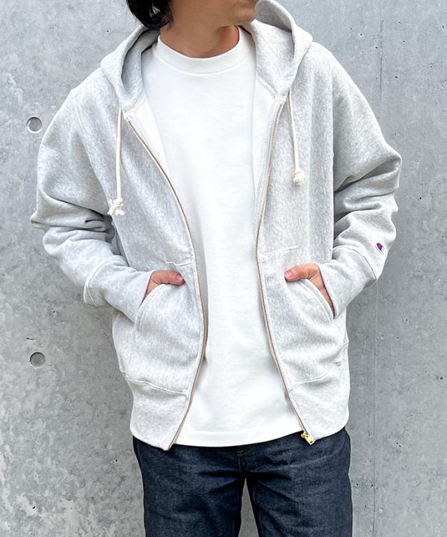 新作 Champion チャンピオン リバースウィーブ ジップ フーデッド スウェットシャツ C3-Y134 ジップパーカー メンズ 大きいサイズ ブランド スウェットパーカー 裏起毛 暖かい 厚手 11.5oz