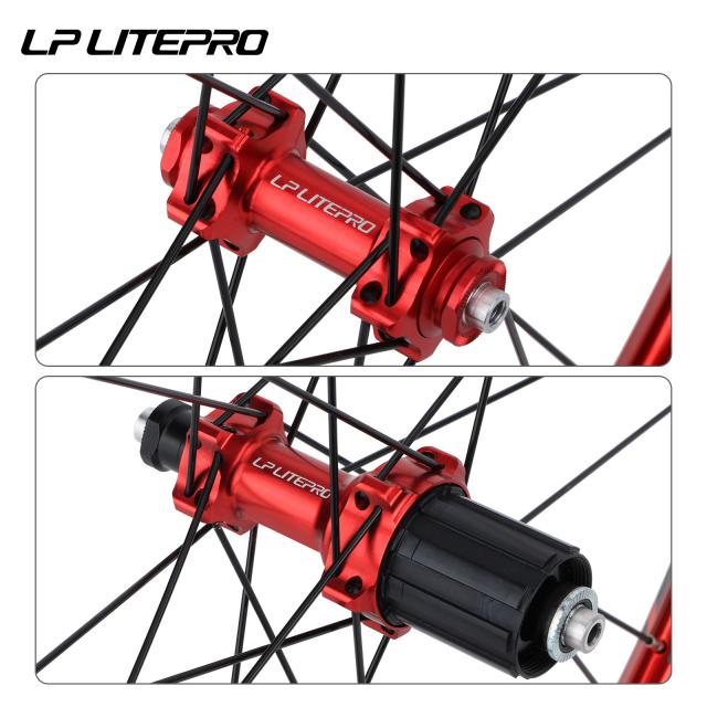 LP Litepro 406/451 完組ホイール 前後セット Vブレーキ 74/130