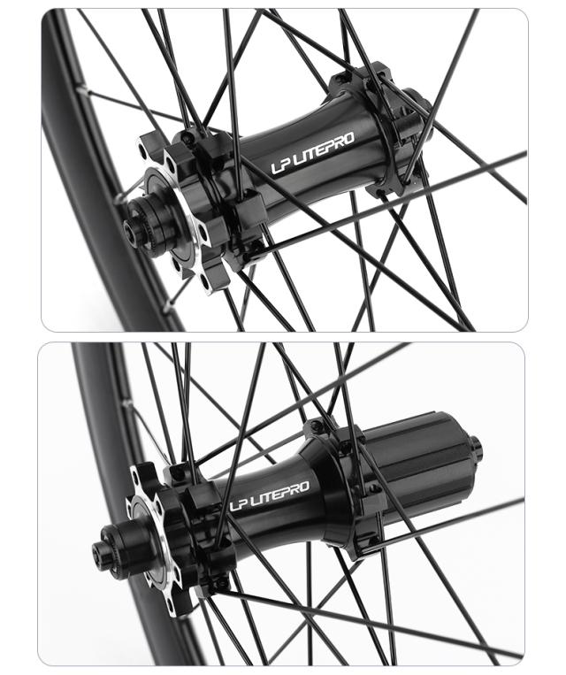 LP Litepro 349 16インチ 40mmディープリム 完組ホイール 8/9/10/11S リムブレーキ/ディスクブレーキ 折りたたみ自転車ホイール mrc07