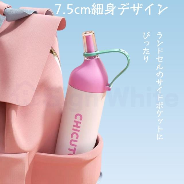  ストロー付き持ち運びこぼれない水筒の商品画像1