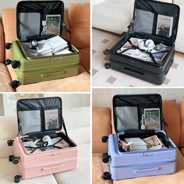 スーツケース(フロントオープン・ドリンクホルダー付き)の詳細画像15