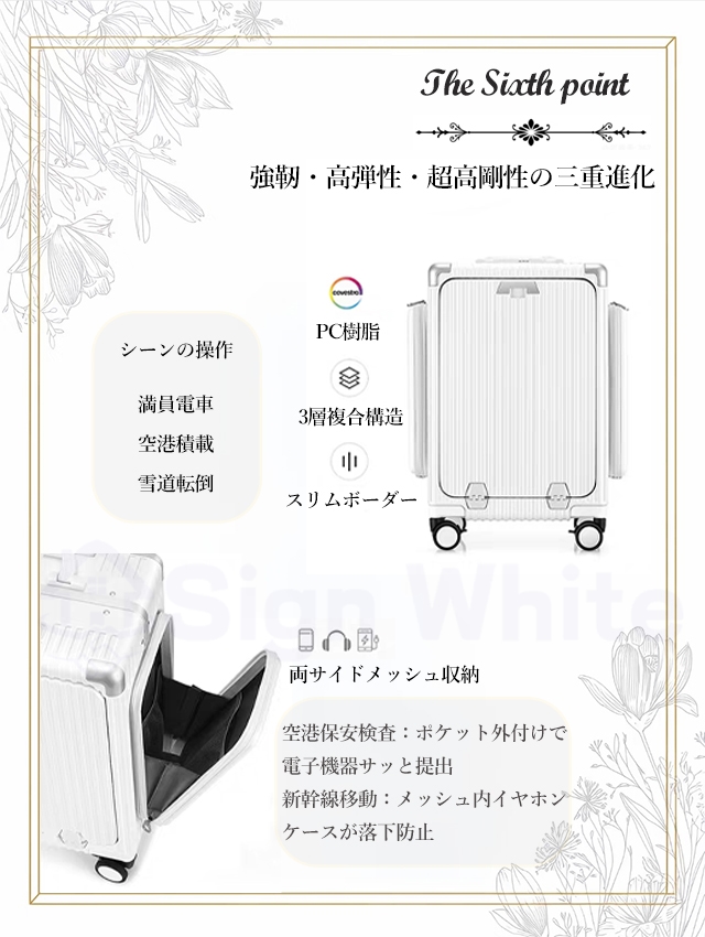 スーツケース フロントオープンの商品詳細1