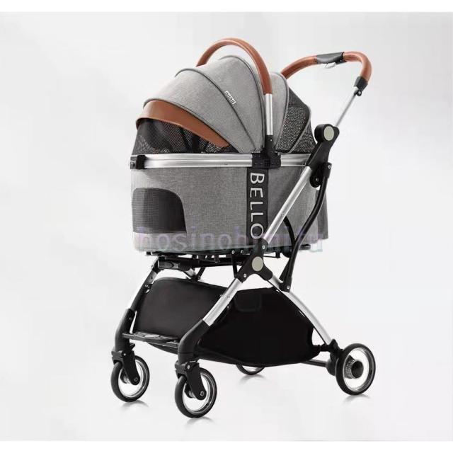 ⭐️美品　⭐️ペットカート　⭐️ペット四輪カート　⭐️可愛いドット柄⭐️レインカバー付き ペットカート,和柄,天使のカート