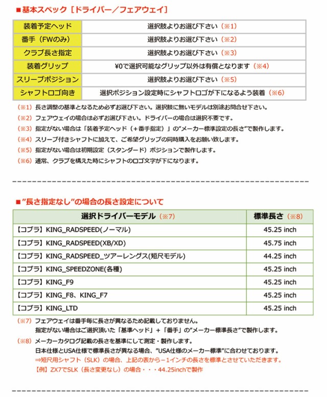 コブラ スリーブ付きシャフト ATTAS13 KING アッタスキング (AEROJET