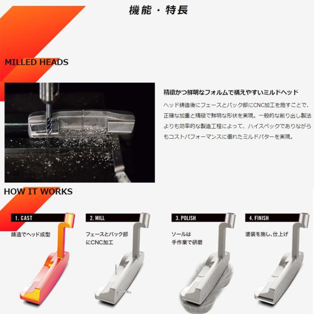 クリーブランド CLEVELAND 日本仕様 HB ソフト ミルド パター #10.5C センターシャフト メンズ 右用 ハンティントンビーチ 日本正規品 2022