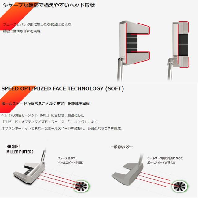 クリーブランド CLEVELAND 日本仕様 HB ソフト ミルド パター #10.5C センターシャフト メンズ 右用 ハンティントンビーチ 日本正規品 2022