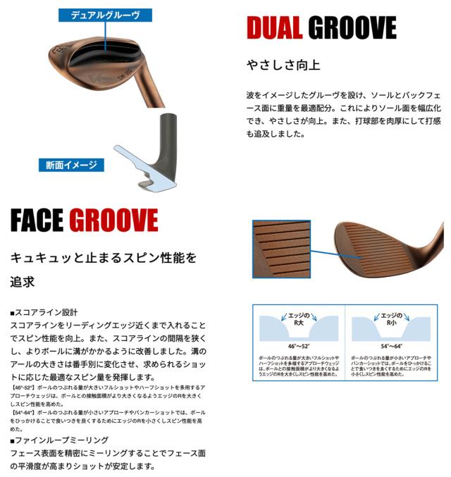 キャスコ DOLPHIN WEDGE DW-125G Copper ウェッジ カッパー メンズ 右用 セミグースネック N.S.PRO 950 GH スチール KASCO ゴルフクラブ 2025年モデル 日本正規品