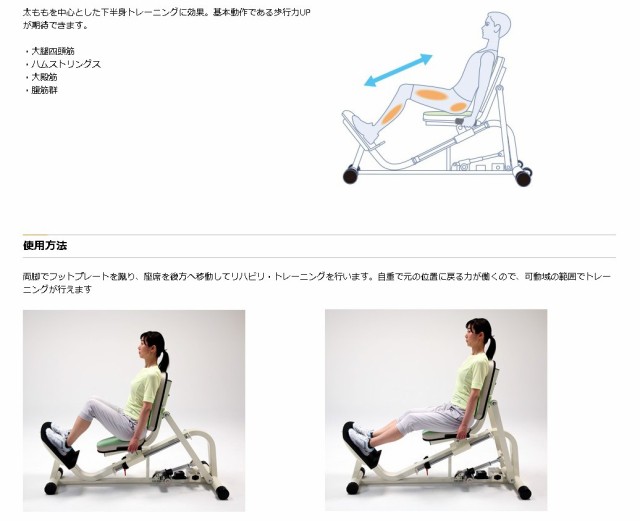 レッグプレス タートルジム Leg Press シニア リハビリ向け製品