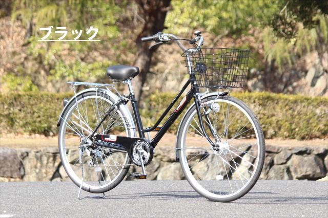 ★店頭にて試乗可★ ★美品★　J4353　ジテンシャホンポ　ガクチャリノーパンクファミリー　シティサイクル　ブラック　27インチ　6段変速　 クリーニング、簡易メンテナンス済み　【リユースのサカイ柏店】流山市 中古自転車 松戸市 中古自転車 我孫子市 中古自転車 船橋市 中古自転車 守谷市 中古自転車 取手市 中古自転車　柏市 中古自転車 ☆店頭にて試乗可 美品☆ J4353 ジテンシャホンポ ガクチャリ