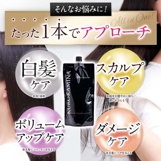 黒髪シャンプーKUROKAMINA