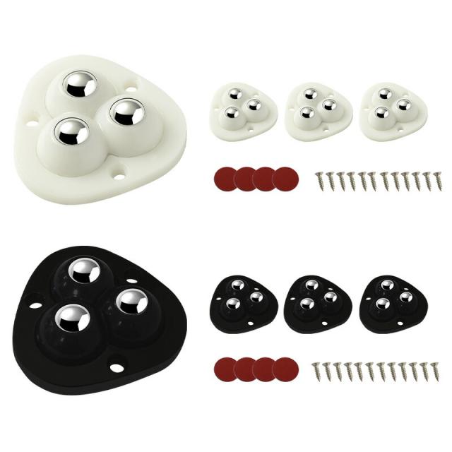 粘着テープ式ボールキャスター