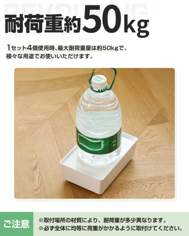 粘着テープ式ボールキャスター