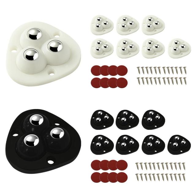 粘着テープ式ボールキャスター