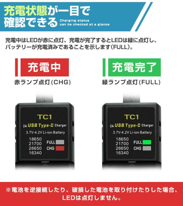 リチウムイオンバッテリー充電器