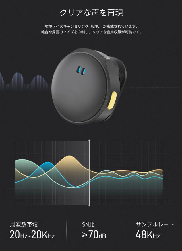 ワイヤレスピンマイク