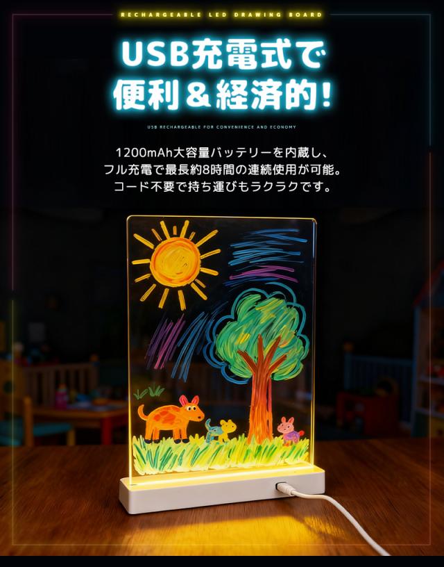 LEDアクリルメッセージボード