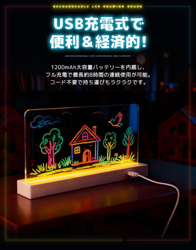 LEDアクリルメッセージボード
