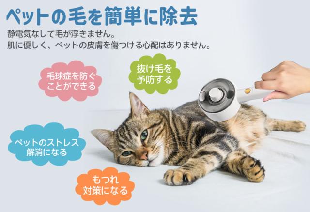 噴霧式ペットブラシ