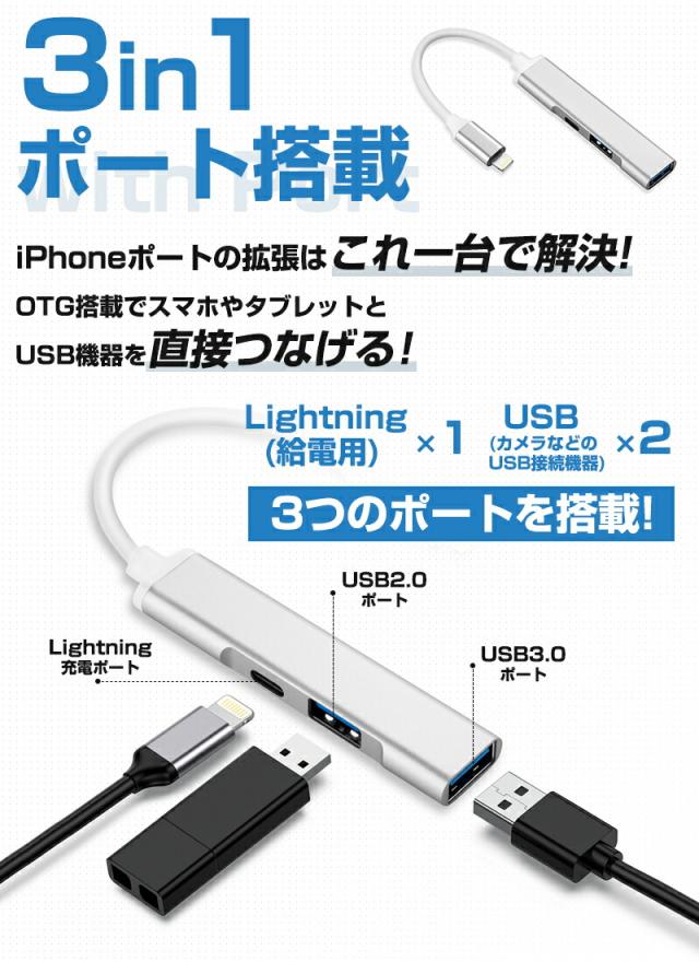 Lightning-USBカメラリーダー